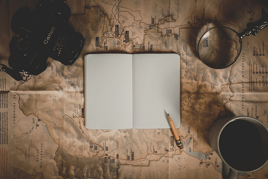 map with notebook